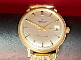 Vintage Hamilton Masterpiece Thin - O - Matic 10k Gold Filled Date | Swiss Watch