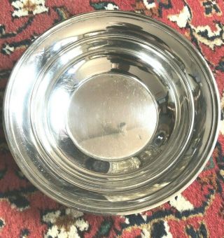 Gorham Sterling Silver Serving Bowl 220.  3 G 9 " Diam.  One Small Dent -