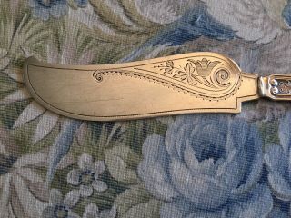 Rare C.  D.  Peacock Sterling Cheese/Butter Knife,  Very Ornate 2