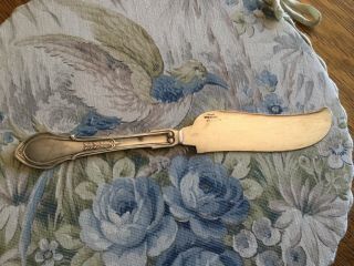 Rare C.  D.  Peacock Sterling Cheese/Butter Knife,  Very Ornate 4