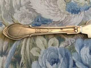 Rare C.  D.  Peacock Sterling Cheese/Butter Knife,  Very Ornate 6