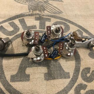 Vintage 1970 ' s Gibson SG Standard Guitar Wiring Harness Assembly Circa 1973 2