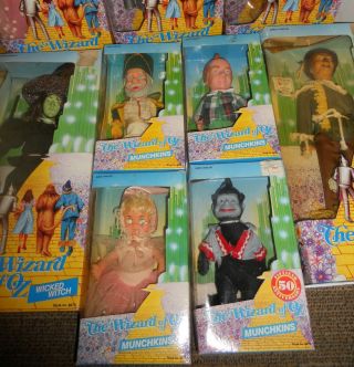 13 Vintage 1988 The Wizard of Oz 50TH Anniversary Dolls RARE Complete Set MIB 2