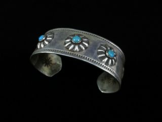 Vintage Hopi Bracelet - Sterling Silver And Turquoise - Jason Takala