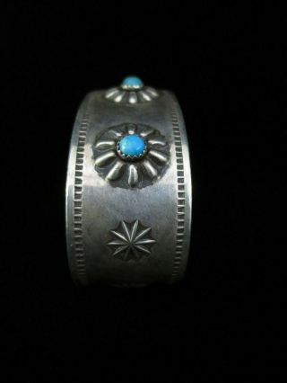 Vintage Hopi Bracelet - Sterling Silver and Turquoise - Jason Takala 4