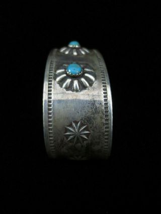 Vintage Hopi Bracelet - Sterling Silver and Turquoise - Jason Takala 7