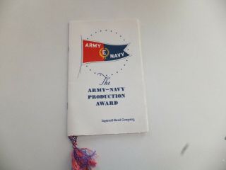 Wwii " Ingersoll - Rand Co. ,  Army/navy Production Award Program " (nov.  6,  1942)