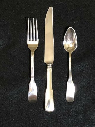Old Newbury Crafters (onc) Moulton 3 Piece Sterling Place Setting