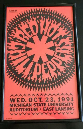 Rare Red Hot Chili Peppers Concert Poster Gary Grimshaw