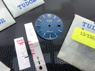 Vintage Tudor Monarch 15633 Blue Dial And Hand Set.