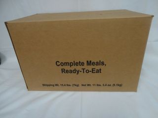 Collectable - Case Us Military Mre Field Ready Rations Wornick Co.  Menu 1 - 4