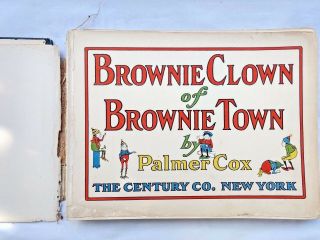 Brownie Clown Of Brownie Town 1908 Book By Palmer Cox Color Drawings Vintage