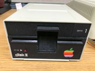 Vintage Apple II,  Computer A2S1048 w/ Disk Drive 8