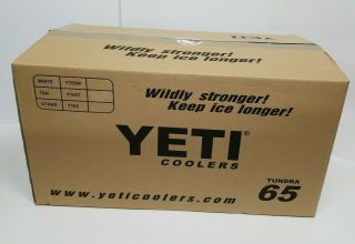 YETI Tundra 65 CHARCOAL Cooler - in open box.  RARE 2