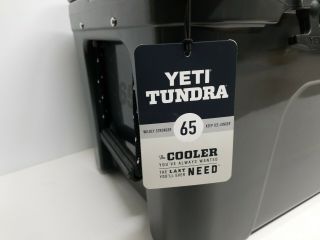 YETI Tundra 65 CHARCOAL Cooler - in open box.  RARE 4