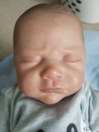 Reborn Baby Doll Jayden by Natalie Scholl,  painted by Nicole Russell Rare SOLE 12