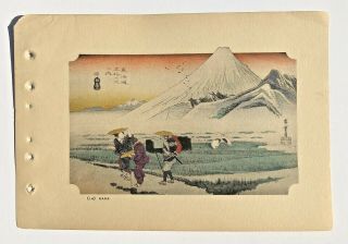 Vintage Japanese Wood Block Prints Set Of 6 Landscapes 2