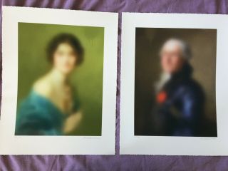 Rare Artists Miaz Brothers - Man And Lady Signed Numbered Limited Edition Set