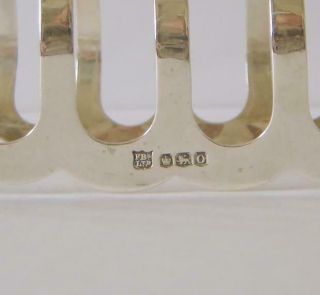 A Good Sized Sterling Silver Six Section Toast Rack Sheffield 1931 128 Grams 6