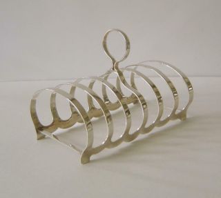 A Good Sized Sterling Silver Six Section Toast Rack Sheffield 1931 128 Grams 8