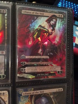 Mtg Liliana Of The Veil Foil Signed Modified Full Art Alter,  Extremely Rare Vhtf