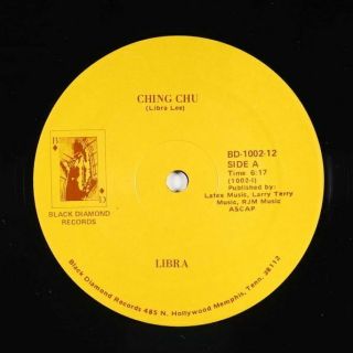 Libra - Ching Chu/convict Me 12 " - Black Diamond - Rare Boogie Funk Vg,  Mp3