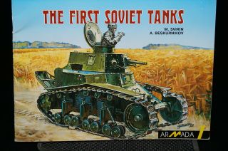Pre Ww2 Soviet Russian First Soviet Tanks Book