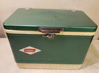 Vintage Rare Baby Coleman Cooler Small 18 " Size Diamond Top 1960s Supernatural