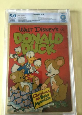 RARE FIND WALT DISNEY DONALD DUCK FOUR COLOR 178 CBCS 5 1947 1st UNCLE SCROOGE 2