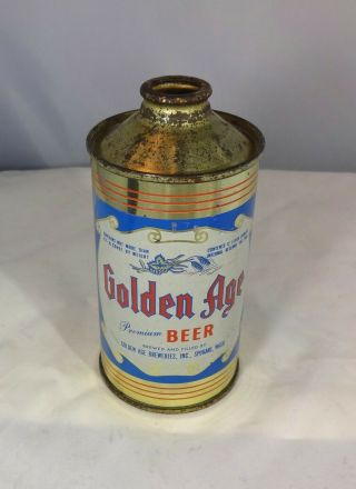 Golden Age Vintage Cone Top Beer Can
