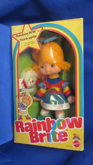 Vintage Mattel 7233 Rainbow Brite & Twink Sprite Doll 1983