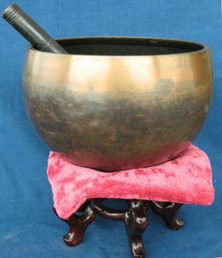 Japan Old Gold Bronze Temple Bell Soothing Sound Guaranteed To Please You