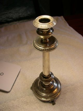 Vintage Silver Candle Holder 800 Silver Very Old European 210 Grams