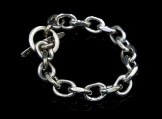 Randers Solvvarefabrik Sterling Silver Heavy Chain Link Bracelet.  Denmark 2