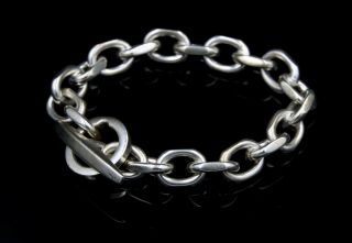 Randers Solvvarefabrik Sterling Silver Heavy Chain Link Bracelet.  Denmark 3