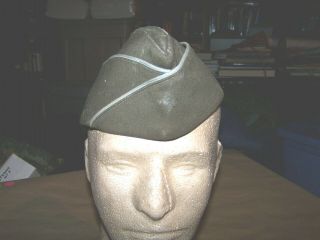Ww 2 Us Army Infantry Enlisted Chocolate Overseas Cap,  Approx.  7 1/4