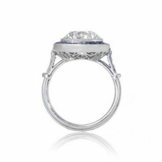 5 Ct Art Deco Vintage Cushion Cut Antique Engagement Ring In 925 Sterling Silver 5