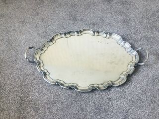 Antique/vintage Mappin & Webb Very Large Silver Plate Tray 27.  5 " X 18 "