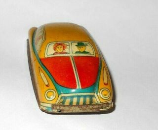 Vintage Japan Tin Litho Friction Toy Car