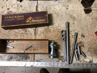 Machinist Tools Lathe Mill Rare Armstrong 3 Bar Boring Tool Set Drwx