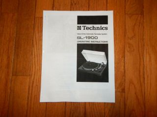 Vintage Technics SL - 1900 Direct Drive Turntable 9