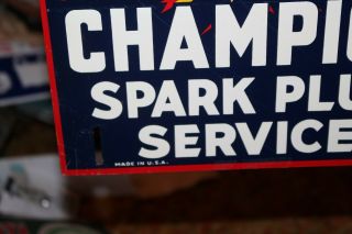 Rare Vintage 1930 ' s Champion Spark Plugs Gas Station 28 