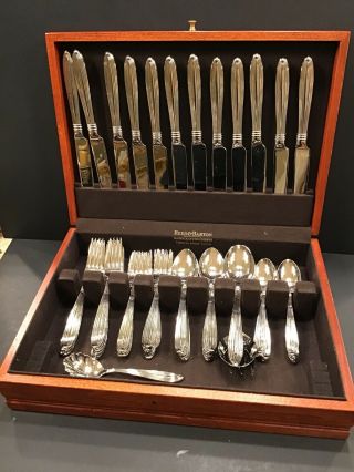 Vintage Reed And Barton Service For 12 Jubilee 18/8 Stainless Steel Flatware