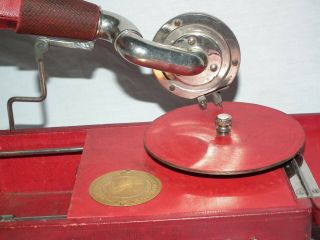 RARE MIGNONPHONE SMALL PORTABLE 78 RPM PHONOGRAPH GRAMOPHONE RECORD PLAYER 6