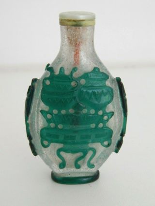 Fine Antique Qing Dynasty Chinese Peking Glass Snuff Bottle