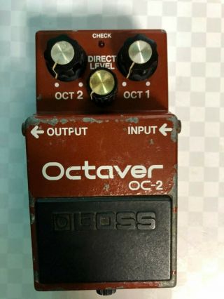 Boss Oc - 2 Octave Guitar Effect Pedal Mij Vintage