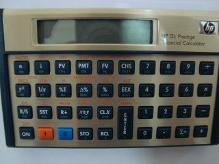 Ultra Rare Hewlett Packard Hp 12c Financial Calculator Prestige