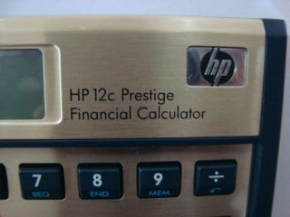 Ultra Rare Hewlett Packard HP 12c Financial Calculator Prestige 3