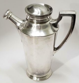 Art Deco Antique Reed & Barton Silver Plate Cocktail Shaker Pitcher Jug