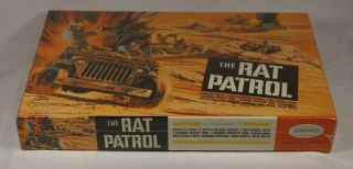 1967 AURORA THE RAT PATROL MEGA RARE 1960 ' S WWII TV SHOW MODEL KIT 3